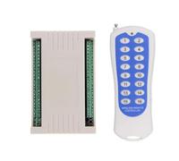 DC12 V, 24 V, 16 canali, interruttore remoto NO COM NC, ricevitore radio, 16 tasti, trasmettitore a distanza, per il controllo degli accessi, telecomando industriale, portata 200 m (24 V)