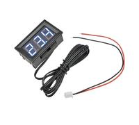 DC12V 0.56" Mini termometro digitale a LED for pannello di monitoraggio della temperatura 'auto Misuratore di intervallo di misurazione -50-120℃ con sonda di temperatura(Ring Blue)