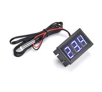 DC12V 0.56" Mini termometro digitale a LED for pannello di monitoraggio della temperatura 'auto Misuratore di intervallo di misurazione -50-120℃ con sonda di temperatura(Rod Blue)