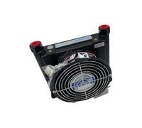 DC12V/24V AC220V/380V AJ/AF0510T-CA Piastra radiatore raffreddata ad aria Ventola di raffreddamento dell'olio idraulico 1.2KW/1.35KW Capacità di raffreddamento(AJ1025T-CA DC24V,DN15 interface)