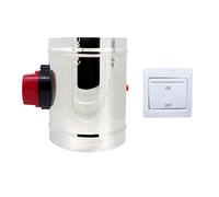 DC12v 24v HVAC registro ventilazione motorizzato valvola motorizzata 1 pezzo per tubo ventilazione condotto diametro 80 100 125 150 200 250 300 250 400 mm (DC 12V, altezza 150mm + diametro esterno