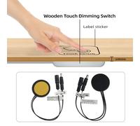 DC12V 24V Sensore intelligente penetrabile 5A 60W Interruttore tattile per pannello di legno per interruttore tattile a luce LED per armadio