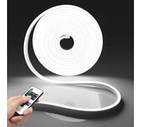 DC12V/24V Spina UE Striscia LED al neon con telecomando dimmerabile RF 1/2/3/5/10M Nastro LED al neon per illuminazione decorativa retroilluminata da cucina