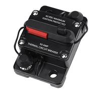 DC12V-42V Interruttore di Circuito Impermeabile Ripristino Manuale 50A-300A Auto Stereo Audio Marine Barca Moto Fusibile in Linea Invertitore 250A, Versione Migliorata (50A)