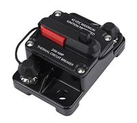 DC12V-42V Interruttore di Circuito Impermeabile Ripristino Manuale 50A-300A Auto Stereo Audio Marine Barca Moto Fusibile in Linea Invertitore 250A, Versione Migliorata (200A)