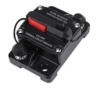 DC12V-42V Interruttore di Circuito Impermeabile Ripristino Manuale 50A-300A Auto Stereo Audio Marine Barca Moto Fusibile in Linea Invertitore 250A, Versione Migliorata (250A)