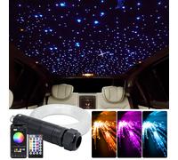 DC12V 6W RGBW Cielo Stellato Fibra Ottica SmartAPP Controller Auto Stella Plafoniera 100 ~ 460 pz per Auto Tetto Star luce in fibra ottica 100pcs 0.75mm 2M
