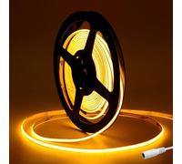 DC12V COB Striscia LED Arancia Larghezza 4mm,Tayire 5m 480LEDs/m Flessibile Luci LED Nastro Super Luminosa Luci di striscia LED COB per Feste,Bancone,Decorazioni per la casa(alimentatore non incluso)