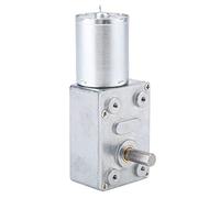 DC12V Gear Motor, 10rpm No Load Speed Geared Motor with Self Locking Output Shaft Vertical to Motor Shaft for Window Door Opener Mini Winch