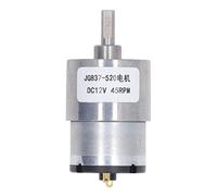 DC12V Geared Motor | Auto Locking Helical Gear Motor CW CCW Rotation | 12V Speed Reduction Motor for Automation Equipment/Healthcare Instruments/Robotics | Metal Turbine Gear, (45RPM)