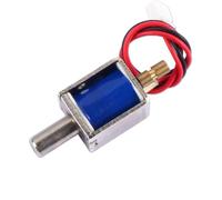 DC12V Mini Serratura Elettrica Push-Pull Valvola Solenoide a Bocca Rotonda Serratura Elettrica a Chiavistello Serratura Solenoide Serratura Elettromagnetica LY-032