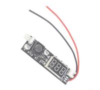 DC12V per pwm Fan Controller con sensore di temperatura per PC Case Cooling - Controllo automatico Riduzione del rumore 49x18mm (linee rosse e nere)