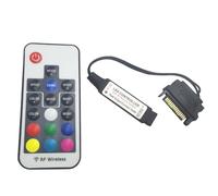 DC12V RGB Controller Mini RF17 tasti telecomando senza fili grande controller RGB a 4 pin per PC computer case 5050 strisce LED illuminazione (12 V 4 pin SATA)