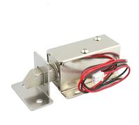 DC12V Serratura di controllo elettrica Piccola serratura elettronica Mini serratura elettrica a bullone Solenoide Serratura porta Corsa 12mm Serratura a mortaio 1 pz(Lock and buckle)