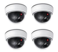 DC2300 Telecamera fittizia dome LED - Set 4 unità, ABS, a batterie