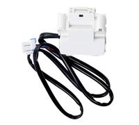 DC34-00025G - Serratura per sportello compatibile con lavatrici Samsung, coperchio in plastica bianca e nera, interruttore di ricambio per errori di avvio o blocco, 6,3 x 6,1 cm
