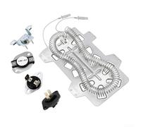 DC47-00019A - Kit di ricambio per essiccatore con termostato, fusibili termici e termistore per Samsung DV40J3000EW/A2, DV42H5000EW/A3, DV45H7000EW/A2, riparazione fai da te in 30 minuti