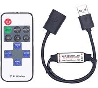 Dc5-24V 11 Tasti Mini USB RF Wireless Dimmer Telecomando LED Controller per Stri