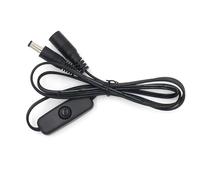 DC5.5mmx2.1mm Maschio a Femmina Cavo di Alimentazione Inline Con Interruttori On Off Connettori Per Strisce Led Luce CCTV Camera CCTV Cavo di Alimentazione Con Interruttori Inline