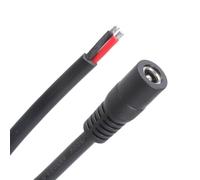DC5.5x2.5mm Femmina Cavo di Alimentazione Pre Stagnato Ends 25cm/100cm per Sistemi Solari CCTV Camera Trasmissione di Energia