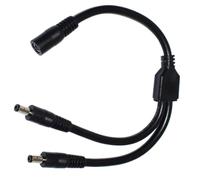 DC5521 Cavo di alimentazione femmina a 2 connettori maschio 5,5 x 2,1 mm cavo adattatore per telecamere di sicurezza e dispositivi di rete