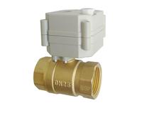 DC5V 12V 24V Metal Gear Motorized Valves Brass 1'' TF25-B2 Series 2/3/5/7 Wires 2 Way DN25 Electric Shut Off Valves(NPT_DC5V_CR301)