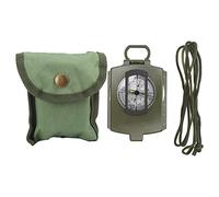 DC60 - Bussola luminosa multifunzionale pieghevole in lega di alluminio 2A, bussola tascabile da esterno con livella a bolla e righello, per escursioni, campeggio e navigazione