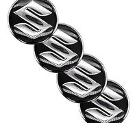 DCAJHSD 4pcs Auto Coprimozzo per Suzuki Jimny 65mm,Car Centrale Coprimozzi Tappi Copertura Mozzo Auto Decorativo Emblema Accessori