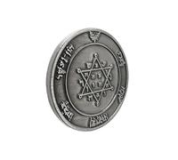 Dcaknri 1. Amuleto vintage con sigillo di re Salomone, guida spirituale, ricchezza, fortuna, oggetto da collezione e amuleti per la casa, Misura unica, come descritto