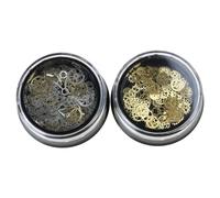 Dcaknri 2 Scatole Miniatura Mista Steampunk Kit Ciondoli Cornice UV Resina Epossidica Otturazioni per Gioielli Ingranaggi Vintage Accessori A Forma Ingranaggio Donna Uomo Stampo in Resina Epossidica