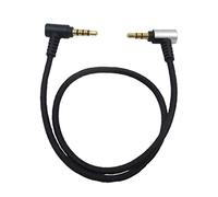 Dcaknri 3.5mm TRS To TRRS Microphone Cable Coiled Right Angle Mic Cord Smartphone Tablets for Rode SC7 Videomicro Go Wireless Go Patch Cable