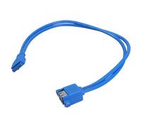 Dcaknri 30/50 Cm 2 Porte USB 3.0 Femmina Pannello Posteriore alla Scheda Madre Connettore Intestazione 20 Pin Cavo Adattatore con per Viti Case del Computer Espansione USB