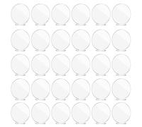 Dcaknri 30pcs acrilico tavolo segno titolare con base stand chiaro segni di nozze rotondo numero posto titolare carta partito decorazione acrilico tavolo segno