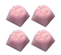 Dcaknri 4 copritasti Lovely Kitten per tastiere meccaniche Che migliorano l'estetica e l'esperienza digitazione. Copritasti Colorati