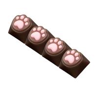 Dcaknri 4 copritasti Lovely Kitten per tastiere meccaniche Che migliorano l'estetica e l'esperienza digitazione. Copritasti Colorati