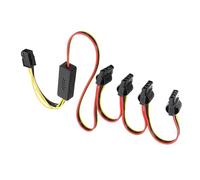 Dcaknri 4Pin to 6Pin Power Cable Adapter Hard Drives Power Step Down Voltages Regulator Replacement for Desktop Power Cable Converters