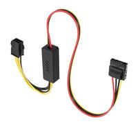 Dcaknri 4Pin to 6Pin Power Cable Adapter Hard Drives Power Step Down Voltages Regulator Replacement for Desktop Power Cable Converters