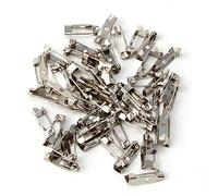 Dcaknri 50PCS Spilla Clip Base Perni Accessori Gioielli Decorativi Alleato da 15 A 40mm Accessori per Abiti da Uomo