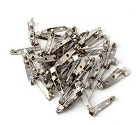 Dcaknri 50PCS Spilla Clip Base Perni Accessori Gioielli Decorativi Alleato da 15 A 40mm Accessori per Abiti da Uomo
