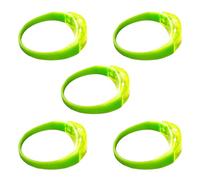 Dcaknri 5pcs Voice Controlled LED Luminous Bracelets Flashing Silicone Bangle Light Up Wristbands for Christmas New Year Decor Party Supplies