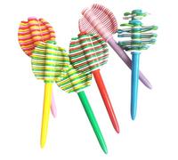 Dcaknri 6 penne a sfera divertenti spinner azione a sfera per studenti adulti sollievo dallo stress forniture per ufficio scuola