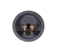 Dcaknri 72mm Sound Terminals Cup Not Screw Design Spring Clamp Technology Coppers Conductors for HiFi Speakers Systems Not Screw Spring Clip Speakers Connectors
