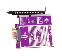 Dcaknri Adattatore multi-drive PCIe 5.0 4X U.2 con design di inserimento verticale e termico migliorato