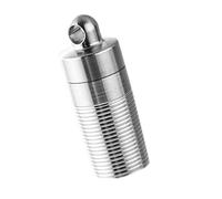 Dcaknri Affidabilità Bottiglie per Medicinali Lattina per Piccole Pillole Bottiglie per Medicinali Portatili per Campeggio E Zaino in Spalla Dispenser per Pillole in Titanio Antiruggine