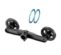 Dcaknri Base Adattatore per Montaggio a da 17 mm a Doppia Presa per espandere i Supporti del Telefono sul cruscotto Auto a Due dispositivi