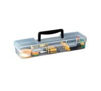 Dcaknri Cassetta degli Attrezzi Infrangibile Organizer Custodia in Plastica Trasparente per Costruzioni Chiodi Accessori Viti Contenitore Impermeabile Attrezzi