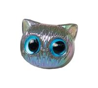 Dcaknri Colorful Cat Loose Bead DIY Jewelry Making Big Eyed Spacer Unique Pendant for Bracelet Necklace Making Animal Head Loose Beads