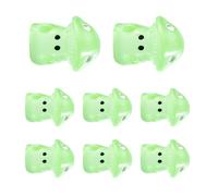 Dcaknri Confezione da 100 piccole statuette a fungo incandescente al buio, per giardini creativi e abbellimenti di micropaesaggi, piccoli terrari a forma di fungo