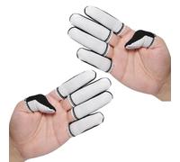 Dcaknri Cotton Sweat Absorption Finger Covers with PVC Dots for Warehouse Staff Office Work Book Page Turning Sleeves for Labor Nonslip Grip Finger