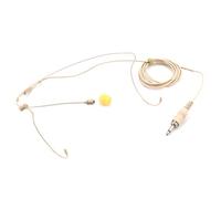 Dcaknri Cuffia microfono headworn doppio auricolare sopra l'orecchio appeso microfono a condensatore con 3,5 mm vite di bloccaggio spina facile da usare